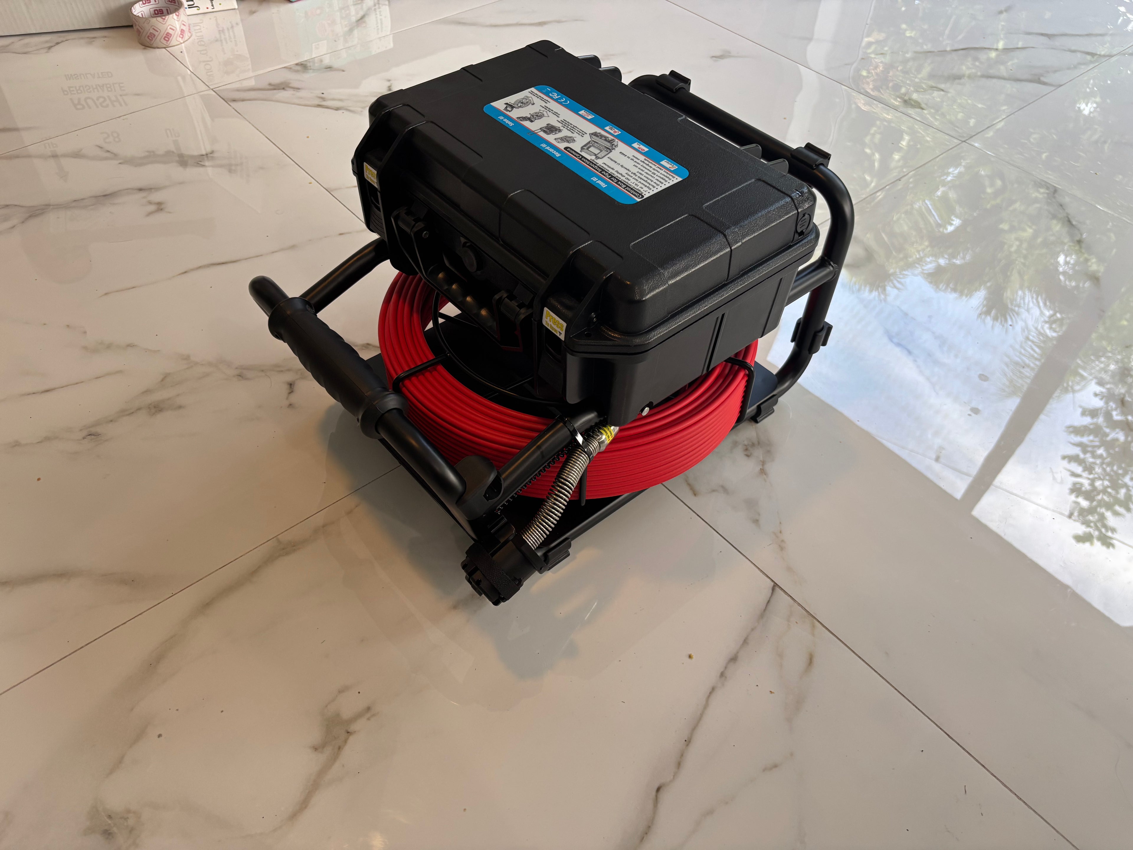 10.1" HD Sewer Inspection Camera — 0.9" (23mm) Self-Leveling Head, 512Hz Sonde, 131 ft (40m) Cable