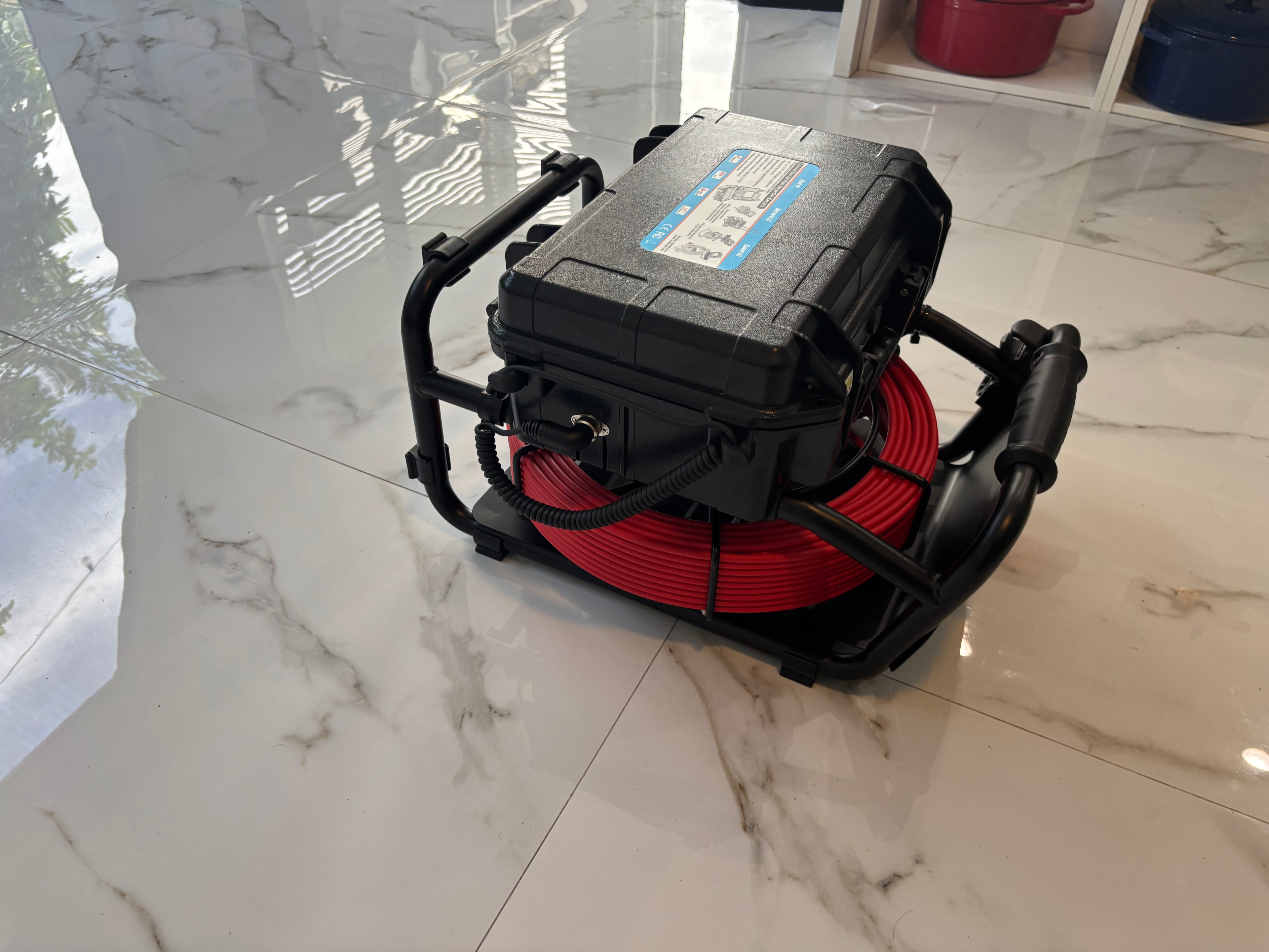 10.1" HD Sewer Inspection Camera — 0.9" (23mm) Self-Leveling Head, 512Hz Sonde, 131 ft (40m) Cable